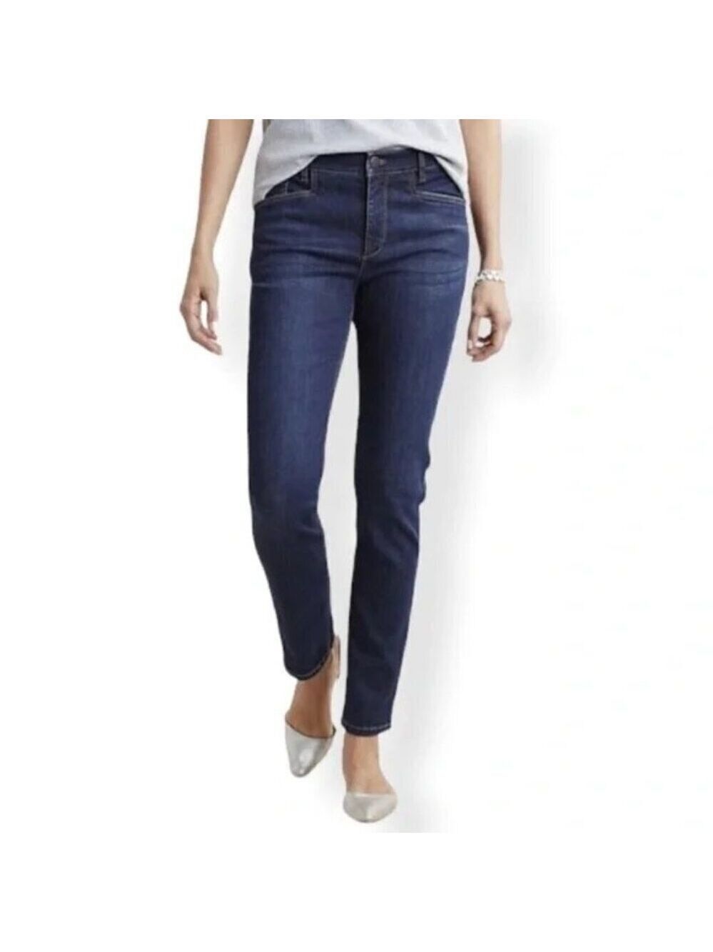 J. Jill Denim Boyfriend Straight Leg Ankle Jeans Denim Blue Women's Size 6